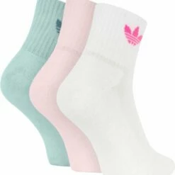 Beste Verkoop ⌛ Adidas Originals Adidas Mid-Cut Crew 🧦 Socks 3 Pairs GN3084, Unisex, Veelkleurig, Sokken, Maat: 46-48 👍 -Beenmode Winkel 550x573