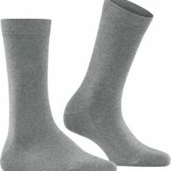 Gloednieuw 👏 FALKE Family Grondstofvriendelijk Zacht Zonder Motief Duurzaam Ondoorzichtig Mid-rise Duurzaam Katoen Grijs Dames Sokken - Maat 39-42 🥰 -Beenmode Winkel 550x582