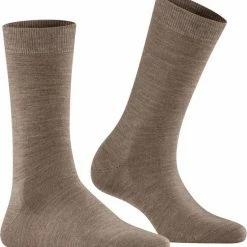 Korting 🛒 FALKE Softmerino Dik Halfhoog Comfortabel Zonder Motief Zacht Winter Warm Ondoorzichtig Merinowol Katoen Bruin Dames Sokken - Maat 39-40 🌟 -Beenmode Winkel 550x593 8