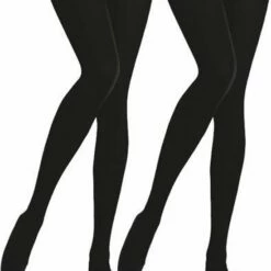 Goedkoopste 👍 Bonanza Panty - 2-Pack - Blikdicht 60 Denier - Zwart - Maat L/XL 🌟