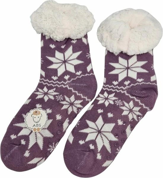 Coupon π Antonio Huissokken - Hartjes En Sneeuwvlokken - Paars - Dames - Antislip ABS - One Size (35-42) - Hüttensocken - Warme Sokken - Warme Huissok β 4 Coupon π Antonio Huissokken - Hartjes En Sneeuwvlokken - Paars - Dames - Antislip ABS - One Size (35-42) - Hüttensocken - Warme Sokken - Warme Huissok β - Afbeelding 2