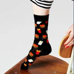Promo 🛒 Happy 🧦 Socks Sokken Met Print Milkshake Sock - Maat 41-46 🥰 -Beenmode Winkel 550x604 2