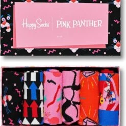 Top 10 😀 Happy 🧦 Socks Pink Panther Limited Edition Giftbox - Maat 36-40 🛒 -Beenmode Winkel 550x604