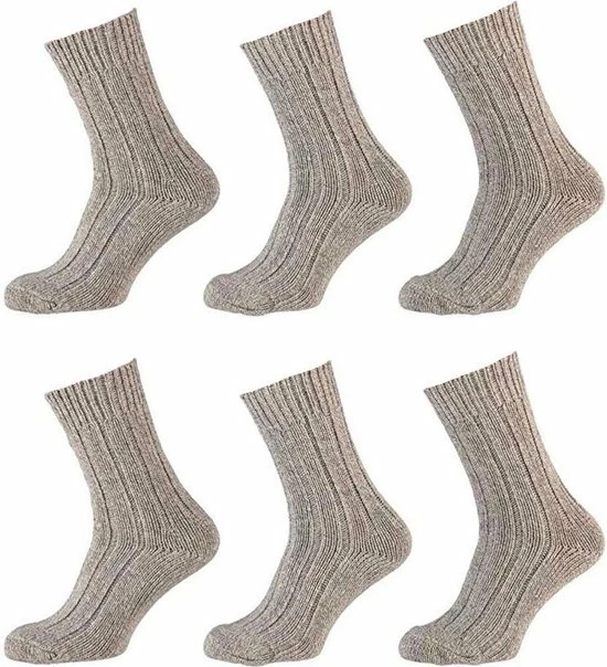 Kopen ❤️ 6-Pack Ouderwetse Noorse Sokken Noors Grof Apollo - Grijs - Unisex - Maat 39-42 ❤️ 4 Kopen ❤️ 6-Pack Ouderwetse Noorse Sokken Noors Grof Apollo - Grijs - Unisex - Maat 39-42 ❤️ - Afbeelding 2
