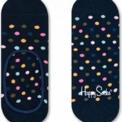 Coupon ๐งจ 2 Paar , Happy ๐งฆ Socks Liner ๐งฆ Socks Mini Dots Donkerblauw, Maat 41/46 ๐