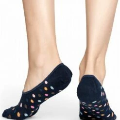 Coupon 🧨 2 Paar , Happy 🧦 Socks Liner 🧦 Socks Mini Dots Donkerblauw, Maat 41/46 🎉 -Beenmode Winkel 550x613 1