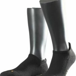 Promo 😉 FALKE Cool Kick 👟 Sneaker 👟 Sneakersokken Versterkte 👟 Sneaker Sokken Heren Dames Zonder Motief Met Pluche Zool En Hielband Ademend Sneldrogend Zwart Unisex Sokken - Maat 46-48 🎁 -Beenmode Winkel 550x636 1