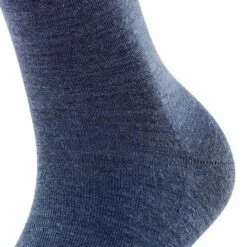 Beste deal ✨ FALKE Softmerino Dik Halfhoog Comfortabel Zonder Motief Zacht Winter Warm Ondoorzichtig Merinowol Katoen Blauw Dames Sokken - Maat 37-38 😍 -Beenmode Winkel 550x660 19