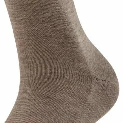 Korting 🛒 FALKE Softmerino Dik Halfhoog Comfortabel Zonder Motief Zacht Winter Warm Ondoorzichtig Merinowol Katoen Bruin Dames Sokken - Maat 39-40 🌟 -Beenmode Winkel 550x660 48