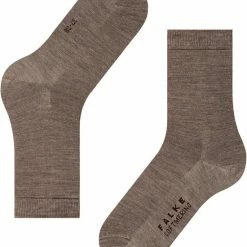 Korting 🛒 FALKE Softmerino Dik Halfhoog Comfortabel Zonder Motief Zacht Winter Warm Ondoorzichtig Merinowol Katoen Bruin Dames Sokken - Maat 39-40 🌟 -Beenmode Winkel 550x666 2
