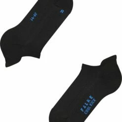 Promo 😉 FALKE Cool Kick 👟 Sneaker 👟 Sneakersokken Versterkte 👟 Sneaker Sokken Heren Dames Zonder Motief Met Pluche Zool En Hielband Ademend Sneldrogend Zwart Unisex Sokken - Maat 46-48 🎁 -Beenmode Winkel 550x667 10
