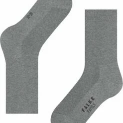 Gloednieuw 👏 FALKE Family Grondstofvriendelijk Zacht Zonder Motief Duurzaam Ondoorzichtig Mid-rise Duurzaam Katoen Grijs Dames Sokken - Maat 39-42 🥰 -Beenmode Winkel 550x667 5
