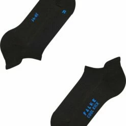 Promo 😉 FALKE Cool Kick 👟 Sneaker 👟 Sneakersokken Versterkte 👟 Sneaker Sokken Heren Dames Zonder Motief Met Pluche Zool En Hielband Ademend Sneldrogend Zwart Unisex Sokken - Maat 46-48 🎁 -Beenmode Winkel 550x667 9