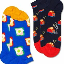 Kopen ❤️ Happy 🧦 Socks 👟 Sneaker 2P Toast Multi - 36-40 👏
