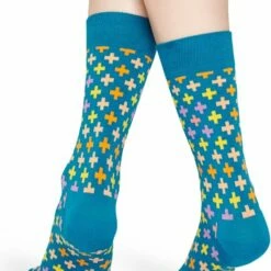 Begroting 🤩 Happy 🧦 Socks Sokken Plus Sock 👖 Jeansblauw Met Kleurtjes - Unisex - Maat: 36-40 ✔️ -Beenmode Winkel 550x686 4