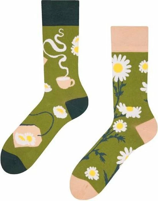 Hete verkoop π Good Mood Sokken - Kamille Thee - Maat 43-46 π 3 Hete verkoop π Good Mood Sokken - Kamille Thee - Maat 43-46 π
