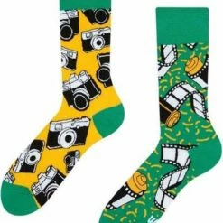 Beste Verkoop 🛒 Good Mood Sokken - Camera - Unisex Maat 35-38 ❤️