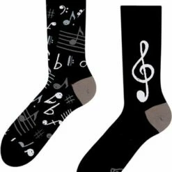 Begroting 🎁 Good Mood Sokken - Muziek - Unisex Maat 35-38 👍