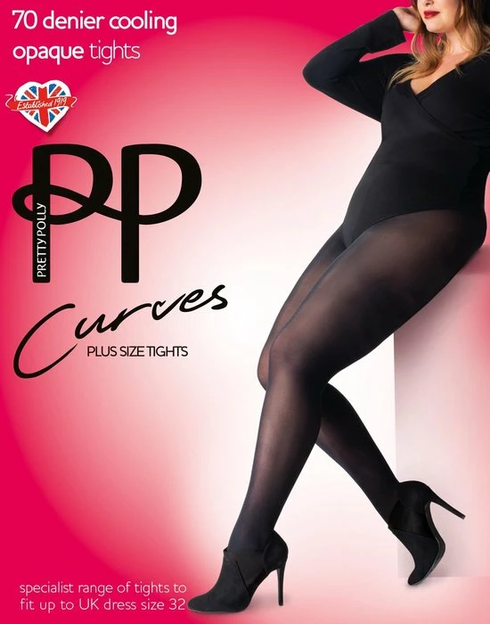 Kopen π Pretty Polly Curves 70 Denier Zwarte Cooling Opaque Tights 54 - 60 π 5 Kopen π Pretty Polly Curves 70 Denier Zwarte Cooling Opaque Tights 54 - 60 π - Afbeelding 3