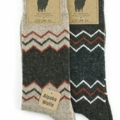 Goedkoopste 😉 GoWith-wollen Sokken-alpaca Sokken-huissokken-2 Paar-warme Sokken-wintersokken-thermosokken-huissokken-bruin-beige-maat 39-42 🔔 -Beenmode Winkel 550x704