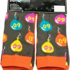 Uitgang 🔔 Paper Dreams Sokken Funny 🧦 Socks 60 Jaar Katoen Taupe One-size 🥰 -Beenmode Winkel 550x705 1