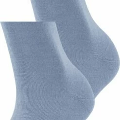 Goedkoop 😀 Esprit Uni 2-Pack Zacht Biologisch Zonder Motief Ondoorzichtig Mid-rise Comfortabel Set Katoen Multipack Blauw Dames Sokken - Maat 35-38 🌟 -Beenmode Winkel 550x705 5