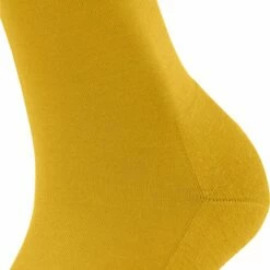 Begroting 👏 FALKE ClimaWool Versterkt Zonder Patroon Ademend Warm Droog Milieuvriendelijk Elegant Duurzaam Lyocell Maagdelijke Wol Geel Dames Sokken - Maat 39-40 👏 -Beenmode Winkel 550x706