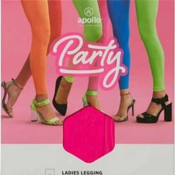 Groothandel 🧨 Dames Party Legging | 60 Denier | Fluor Rose | Maat S/M | Gekleurde Legging | Neon Legging | Legging Carnaval | Apollo 👏 -Beenmode Winkel 550x718 3