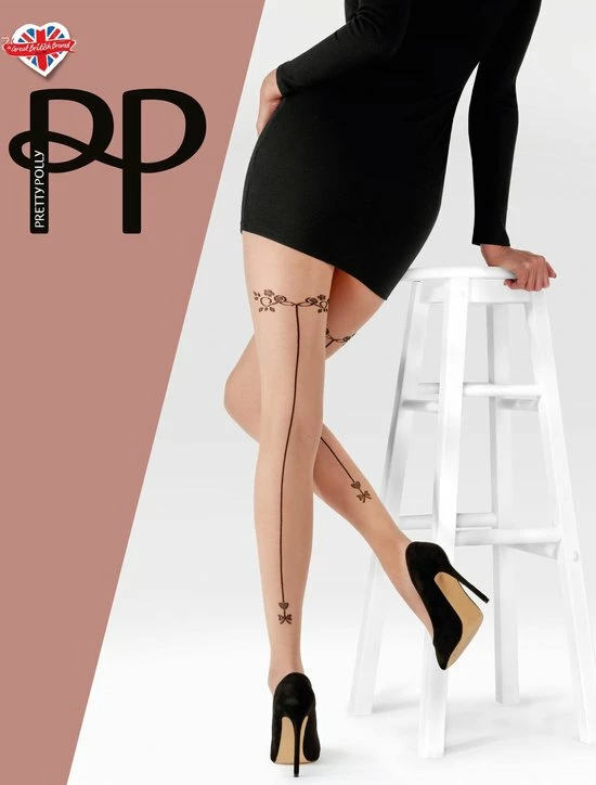 Goedkoopste 𧨠Pretty Polly Heart Backseam Tights - Nude - One Size ⨠6 Goedkoopste 𧨠Pretty Polly Heart Backseam Tights - Nude - One Size ⨠- Afbeelding 4
