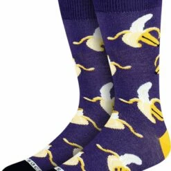 Uitgang 🎁 Heroes On 🧦 Socks - Banana Purple - Herensokken - Maat 41-46 ✨