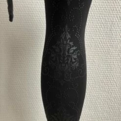 Beste deal 🥰 Pretty Polly Baroque Print Tights - Black - One Size ✨ -Beenmode Winkel 550x733 13