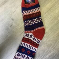 Aanbiedingen 👍 Merkloos Fleece 🧦 Socks - Huissokken Rood Maat 39-42 Antislip & Warme Binnenvoering 🛒