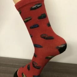 Begroting 🌟 Merkloos Vrolijke Volvo Sokken ZWART Maat 42-45 ✔️