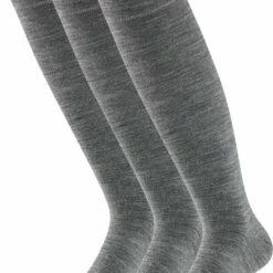 Groothandel 😀 Wollen Kniekousen Heren | Midden Grijs | Maat 43/46 | Kniekousen Heren | Merino Wol | Naadloze Kniekousen | Apollo 😍