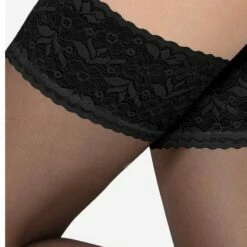 Coupon 🌟 Gatta Matte Hold Up Kousen Met Brede Kant Michelle Van 20 Denier, Maat 3-4 (M/L) Kleur Zwart 😉 -Beenmode Winkel 550x796 1