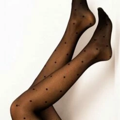 Coupon 🌟 Gatta Funny Lycra Satin Sheers 05 Micro-netpanty 20DEN Met Stippen Zwart Maat L (4) 🔔 -Beenmode Winkel 550x828 1